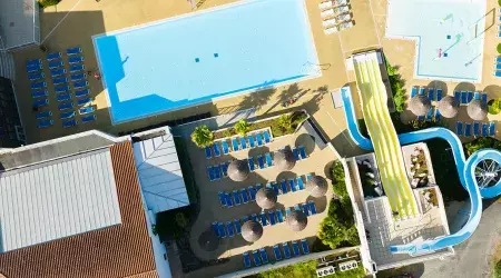 Vue aérienne du camping du Bois Masson